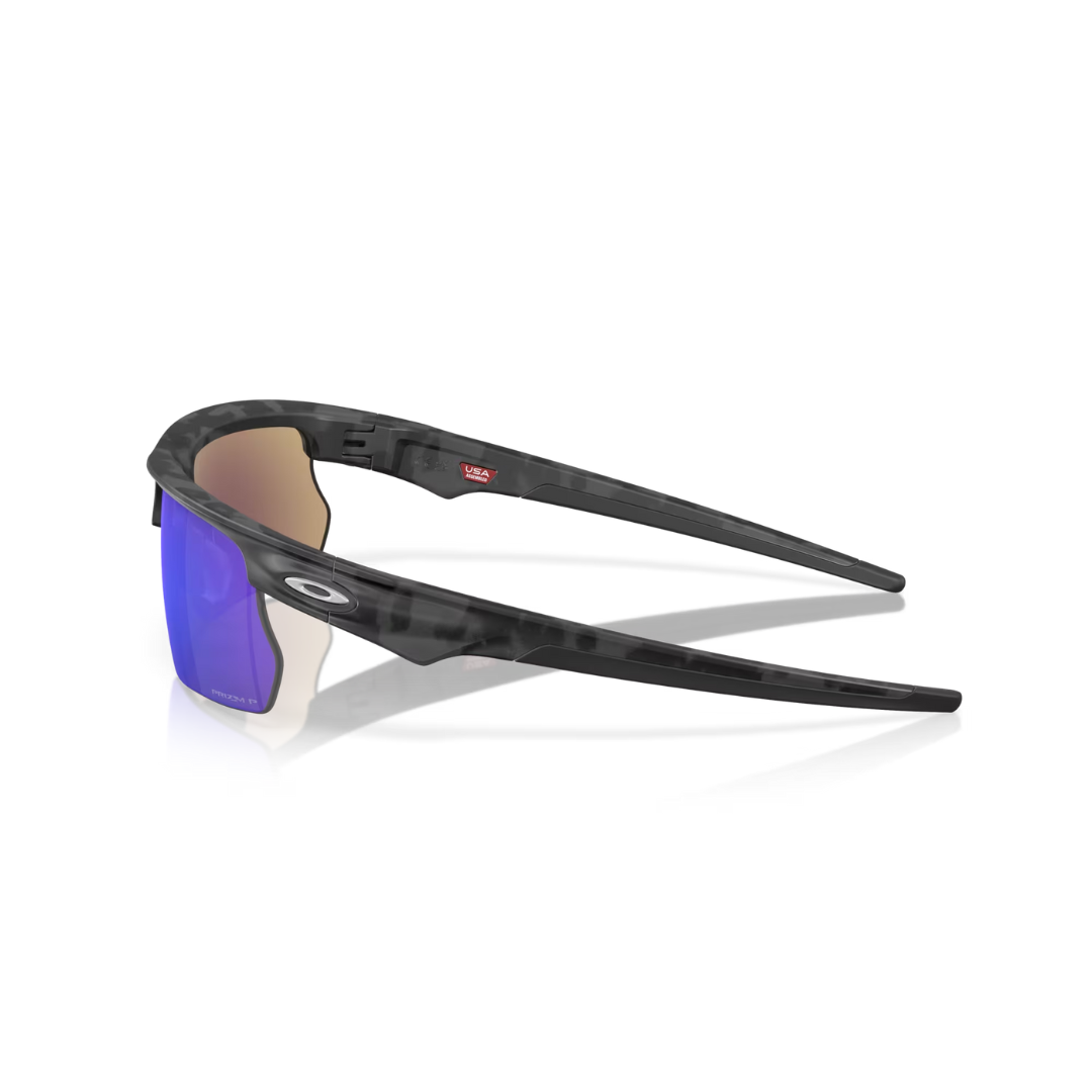 Lunettes de soleil Oakley BiSphaera - Verres polarisés Prizm Sapphire, monture camouflage gris mat