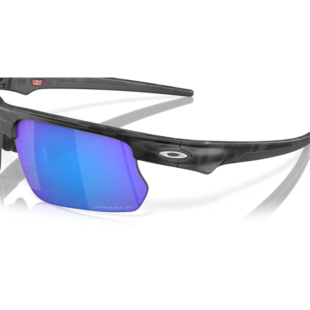 Lunettes de soleil Oakley BiSphaera - Verres polarisés Prizm Sapphire, monture camouflage gris mat