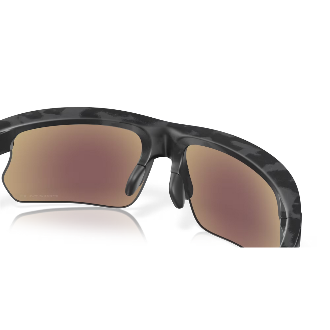 Lunettes de soleil Oakley BiSphaera - Verres polarisés Prizm Sapphire, monture camouflage gris mat