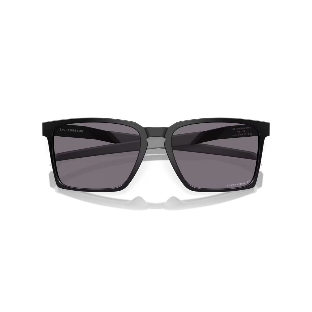 Oakley Sunglasses Exchange Sun - Prizm Grey Polarized Lenses, Satin Black Frame