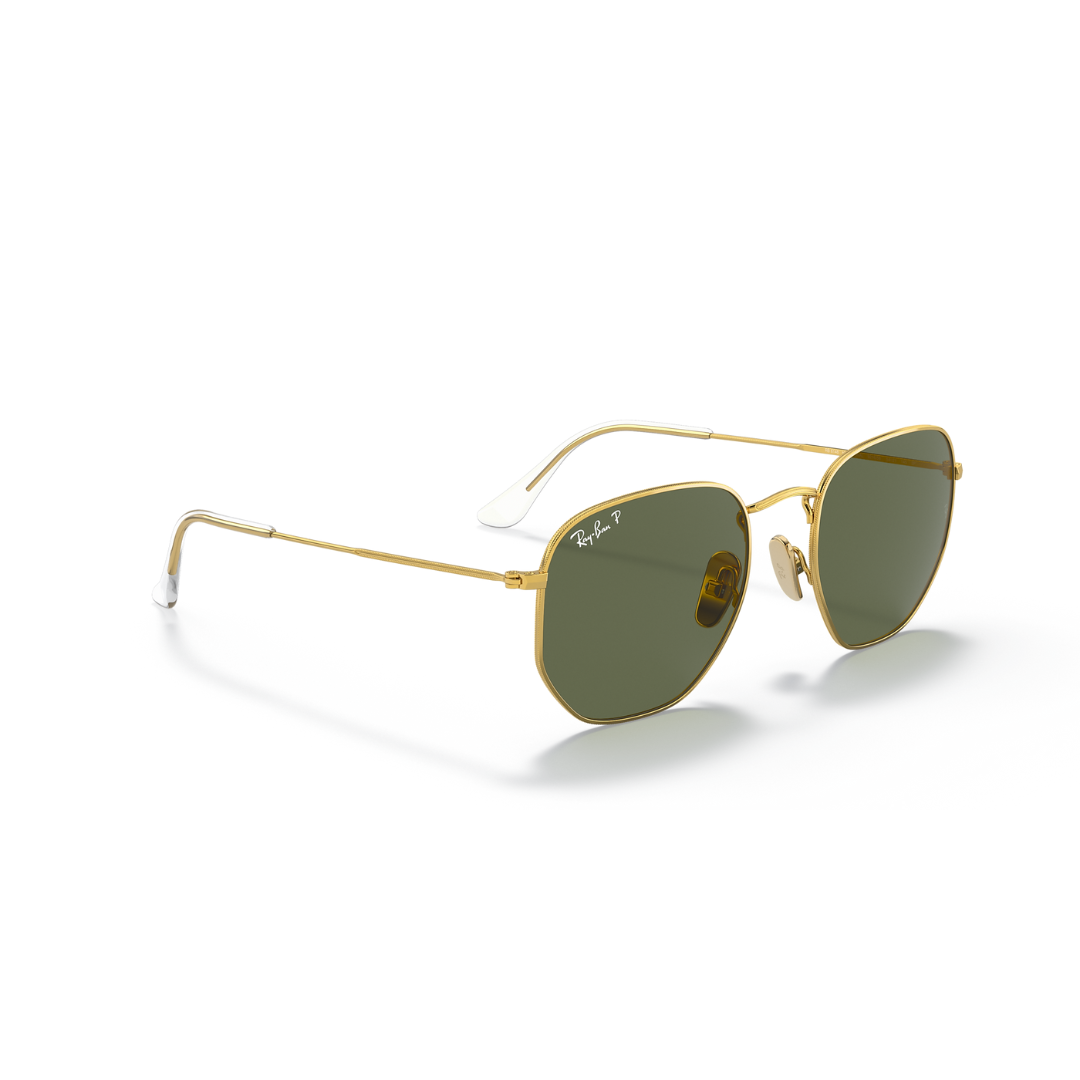 Gafas de sol Ray Ban Hexigonales - Oro Legend, Verde Polar