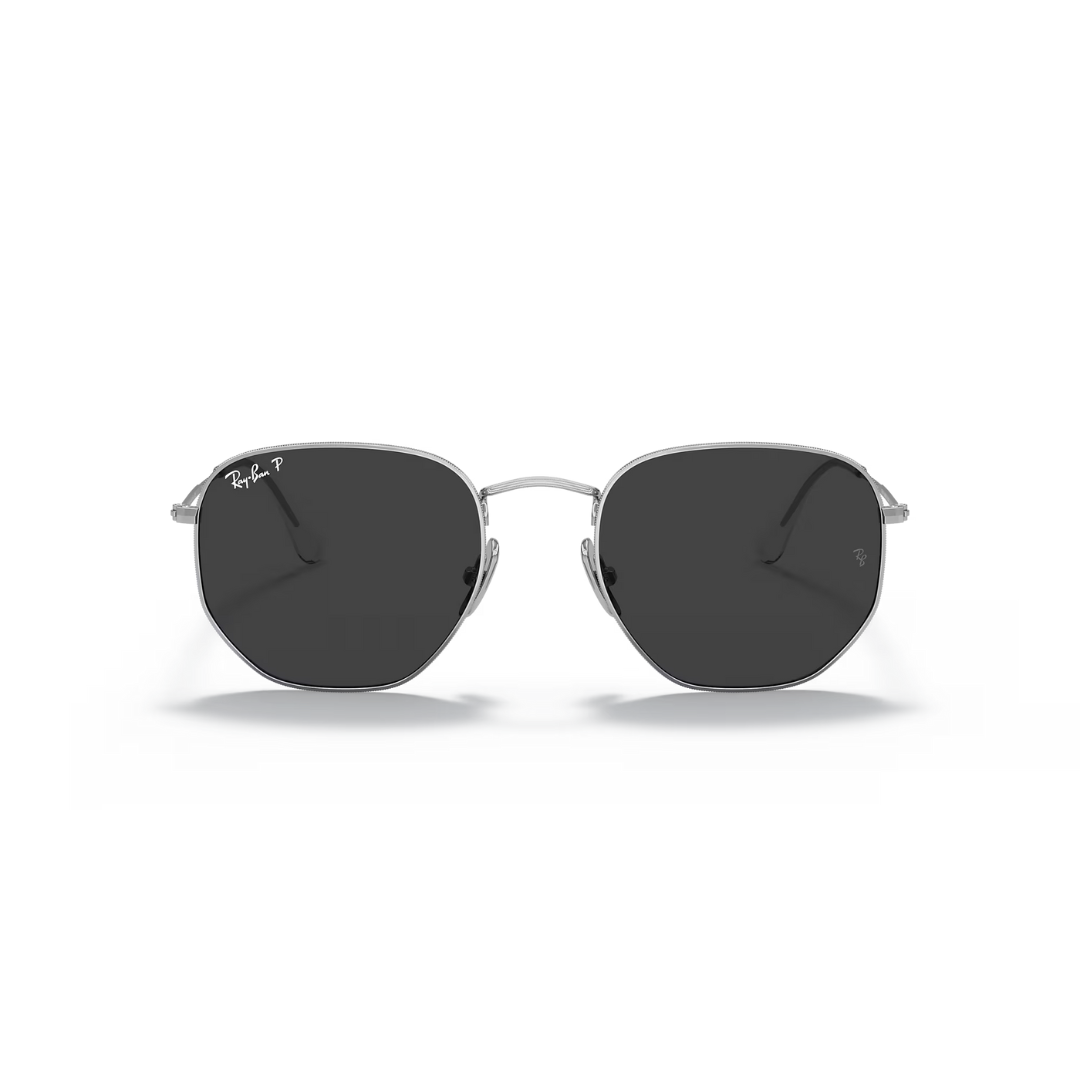 Gafas de sol Ray Ban Hexigonales - Plateadas, Negro Polar