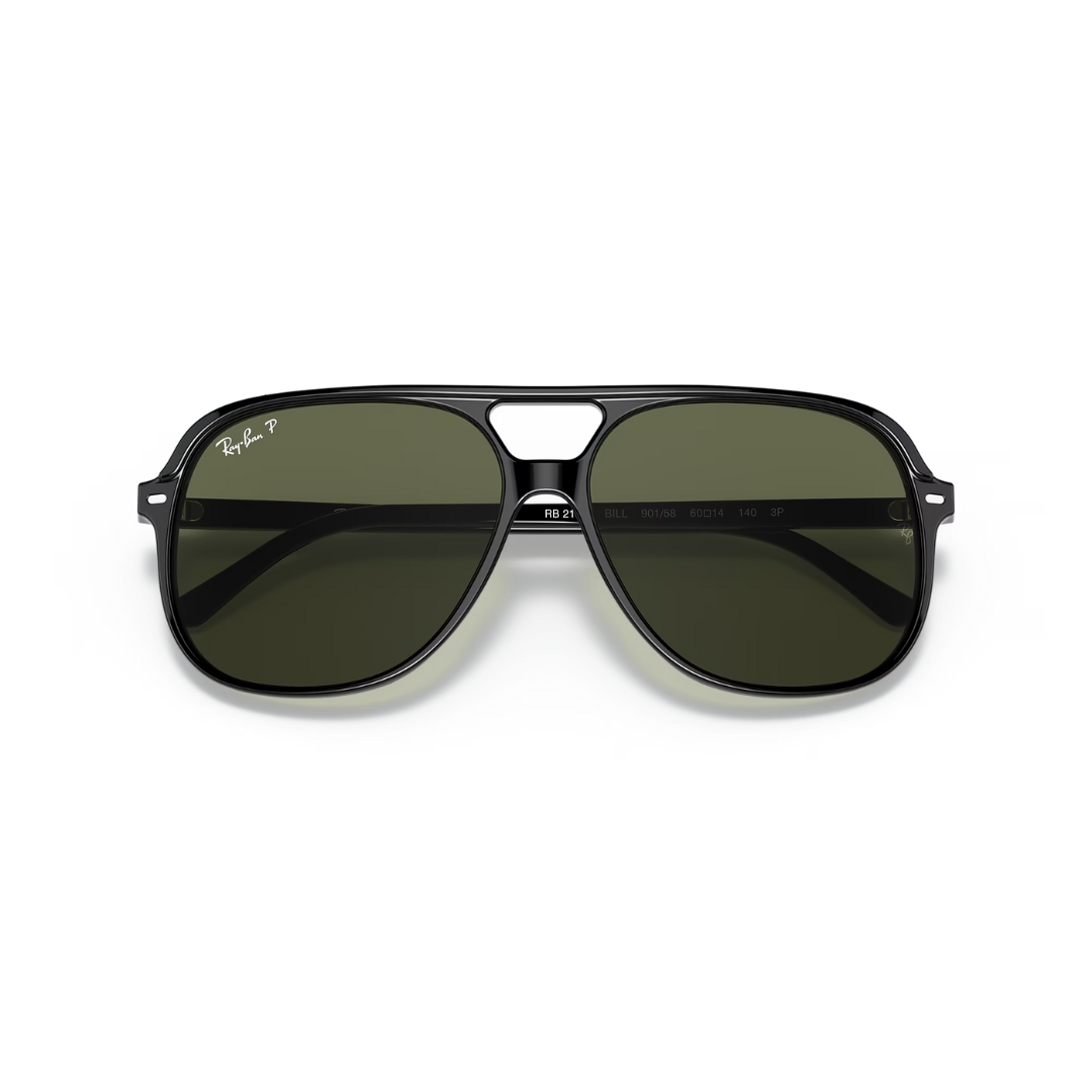 Ray Ban Ray Ban Bill - Unisex Sunglasses - Black, Polar Green Mens Sunglasses Polarized