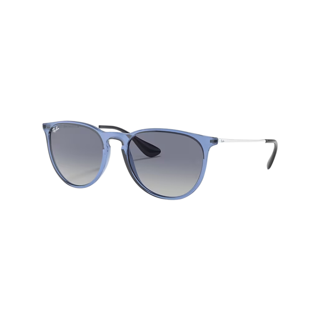 Ray Ban Erika - Unisex Sunglasses - Transparent Blue, Light Grey Gradient