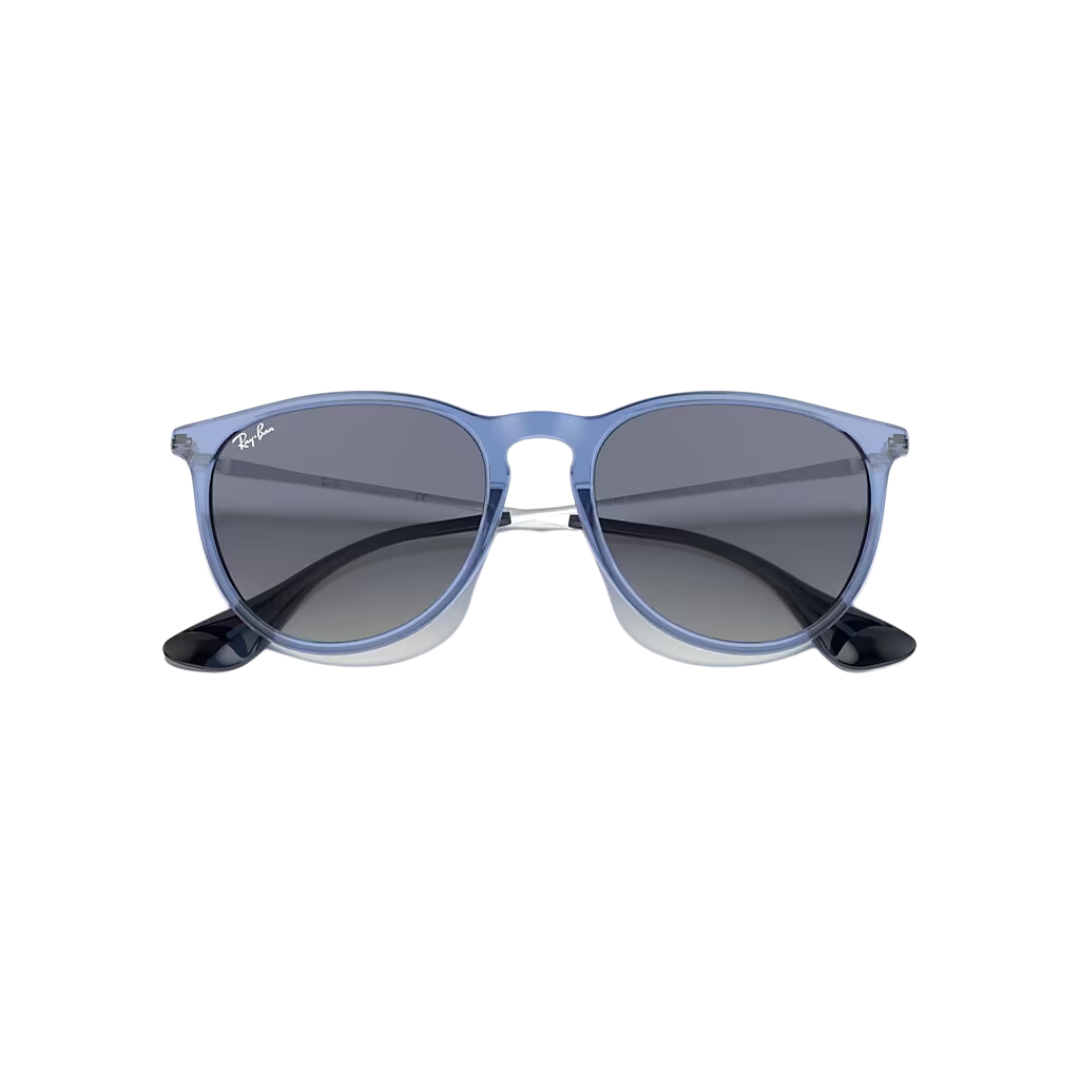 Ray Ban Erika - Unisex Sunglasses - Transparent Blue, Light Grey Gradient