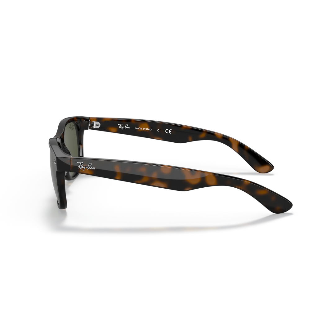 Ray Ban Ray Ban Men's New Wayfarer Sunglasses- Tortoise, G-15 Green Mens Sunglasses Lifestyle