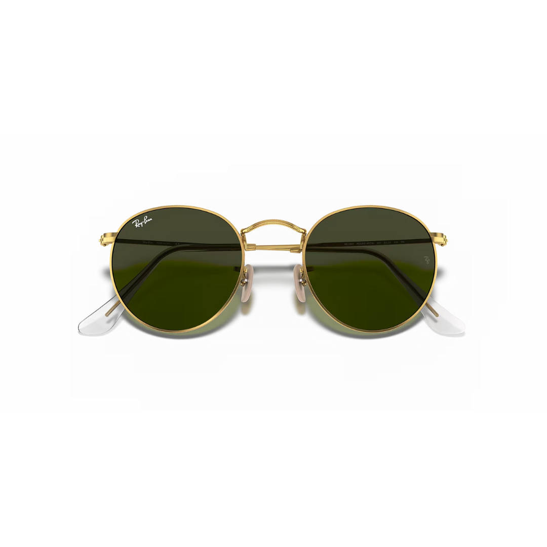 Ray Ban Ray Ban Round Metal - Arista, G-15 Green Mens Sunglasses Lifestyle