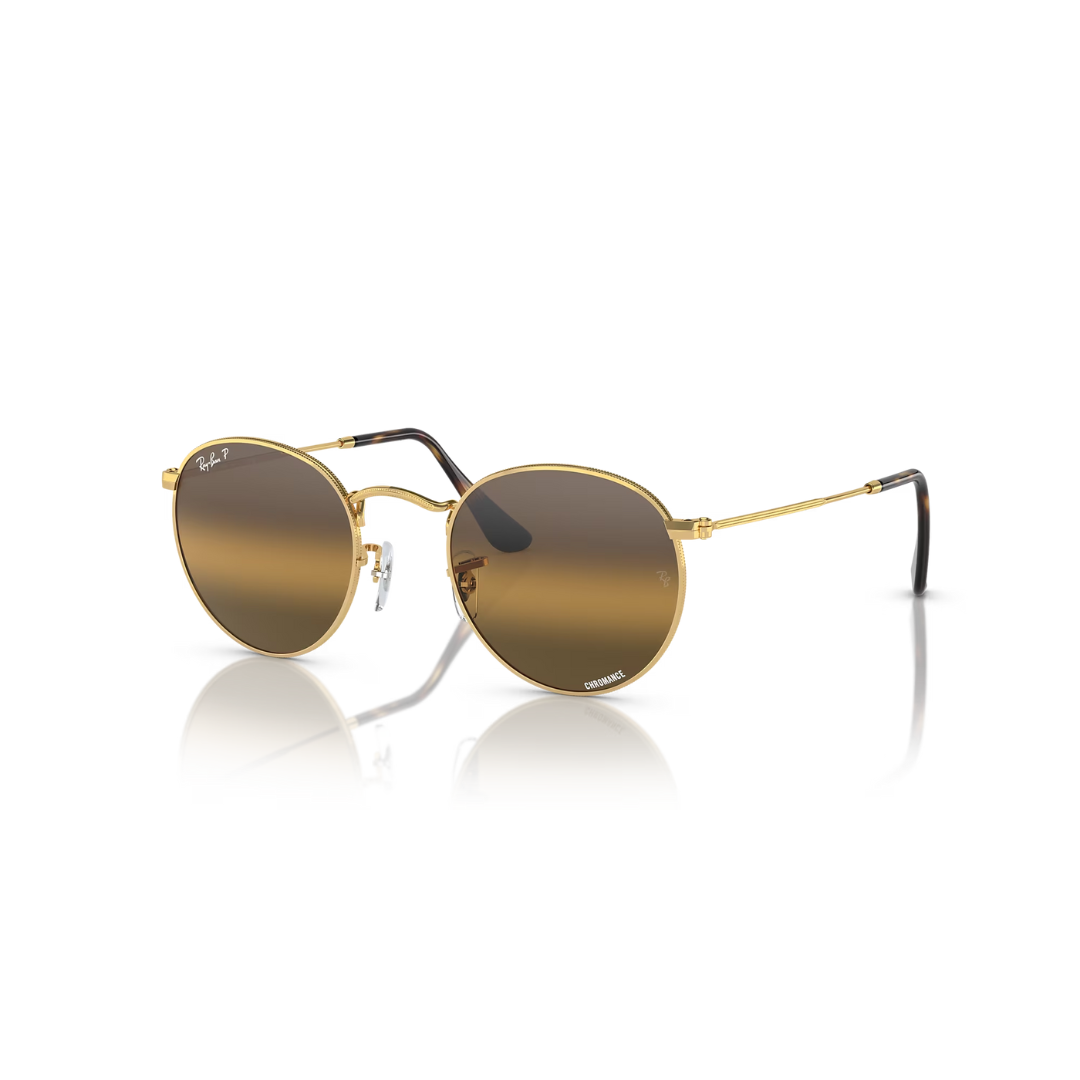 Ray Ban Round Metal Arista, Polar Clear Gradient Dark Brown