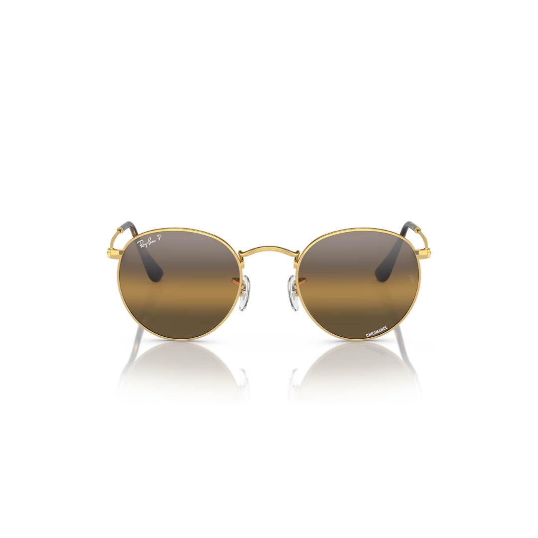 Ray Ban Round Metal Arista, Polar Clear Gradient Dark Brown