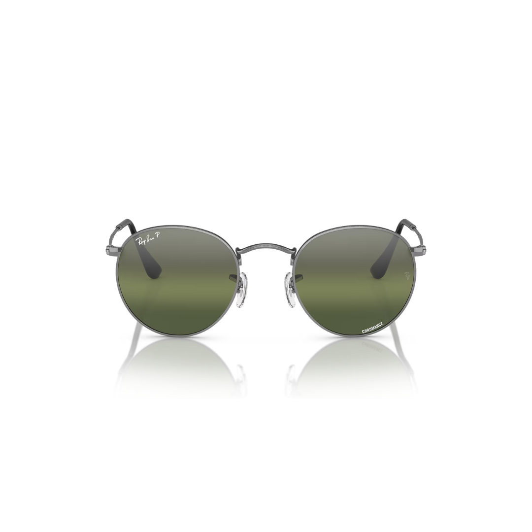 Ray Ban Round Metal Gunmetal, Polar Clear Gradient Dark Brown