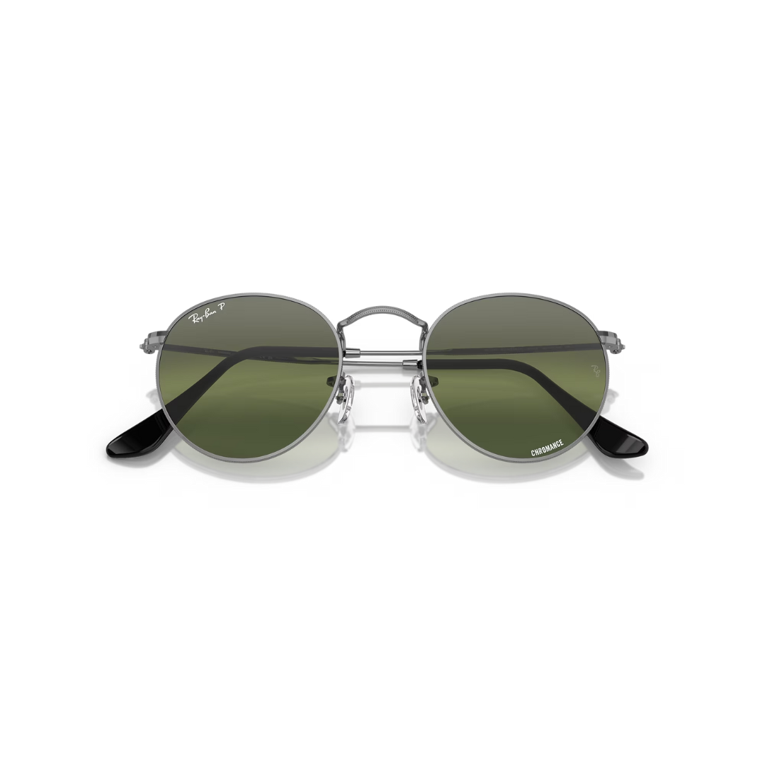 Ray Ban Round Metal Gunmetal, Polar Clear Gradient Dark Brown