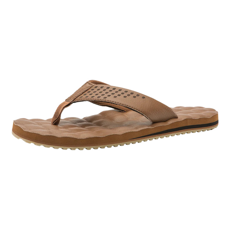 Volcom Men's Recliner Leather Sandals - Brown