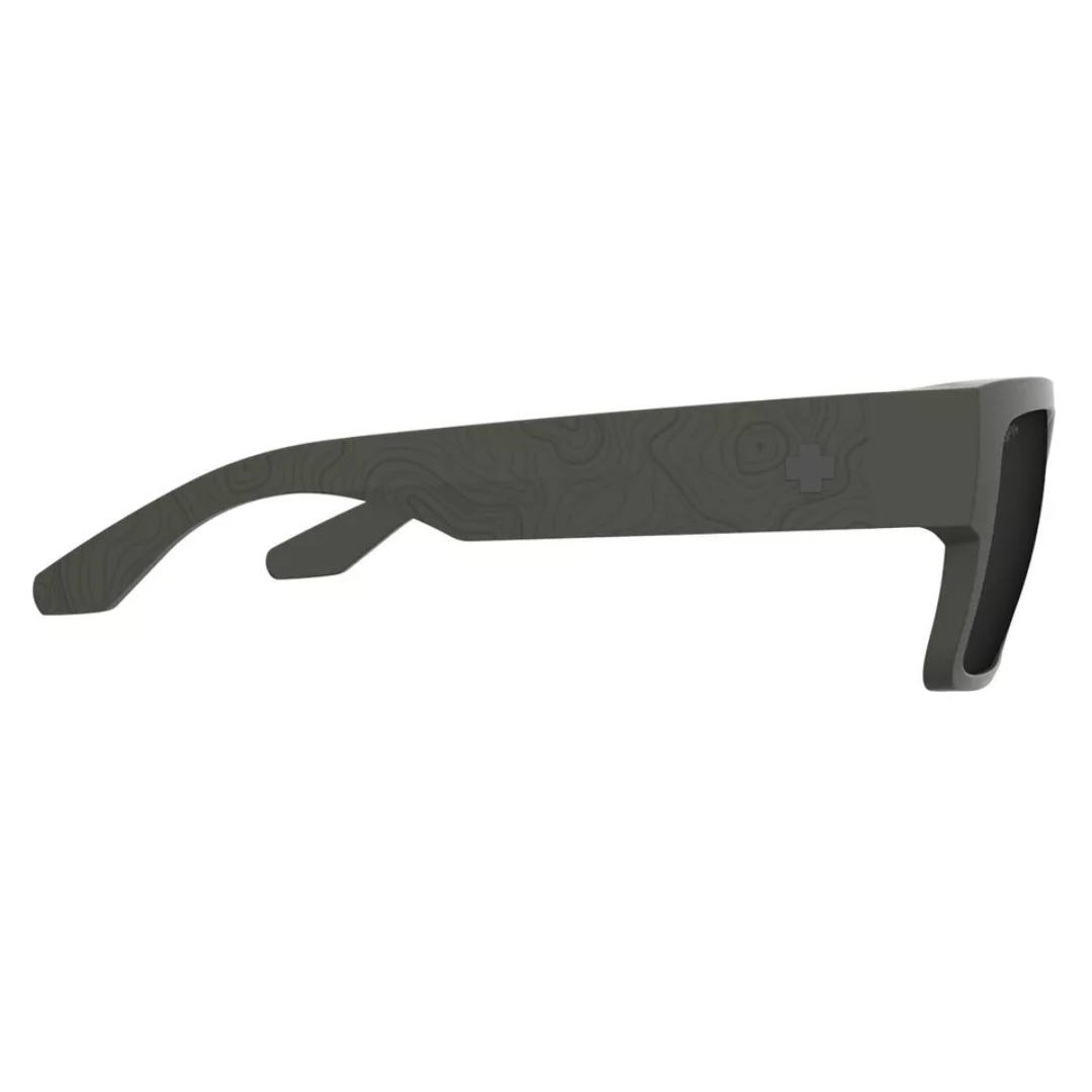 Spy Cyrus Sunglasses - Matte Olive Happy Gray Green