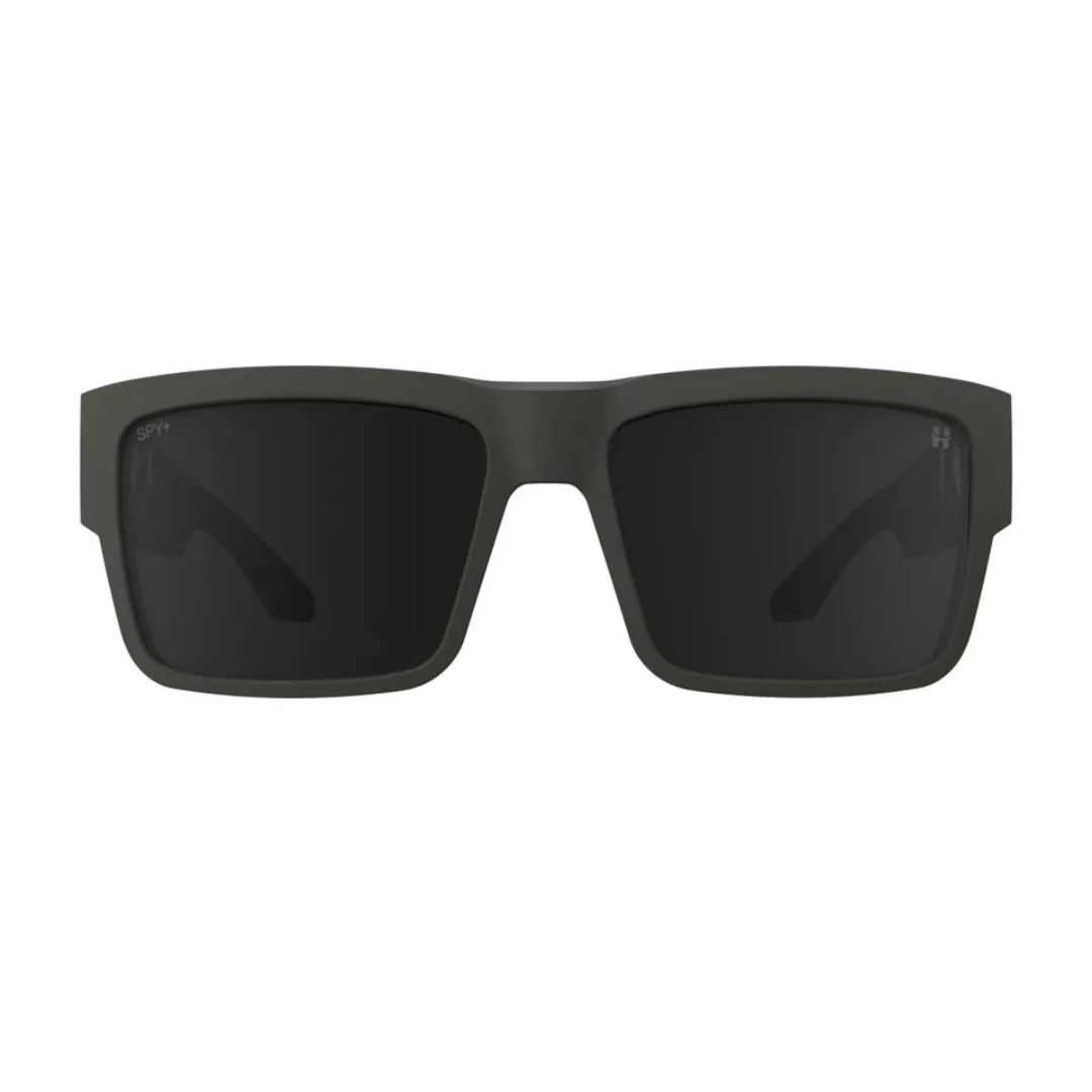 Spy Cyrus Sunglasses - Matte Olive Happy Gray Green