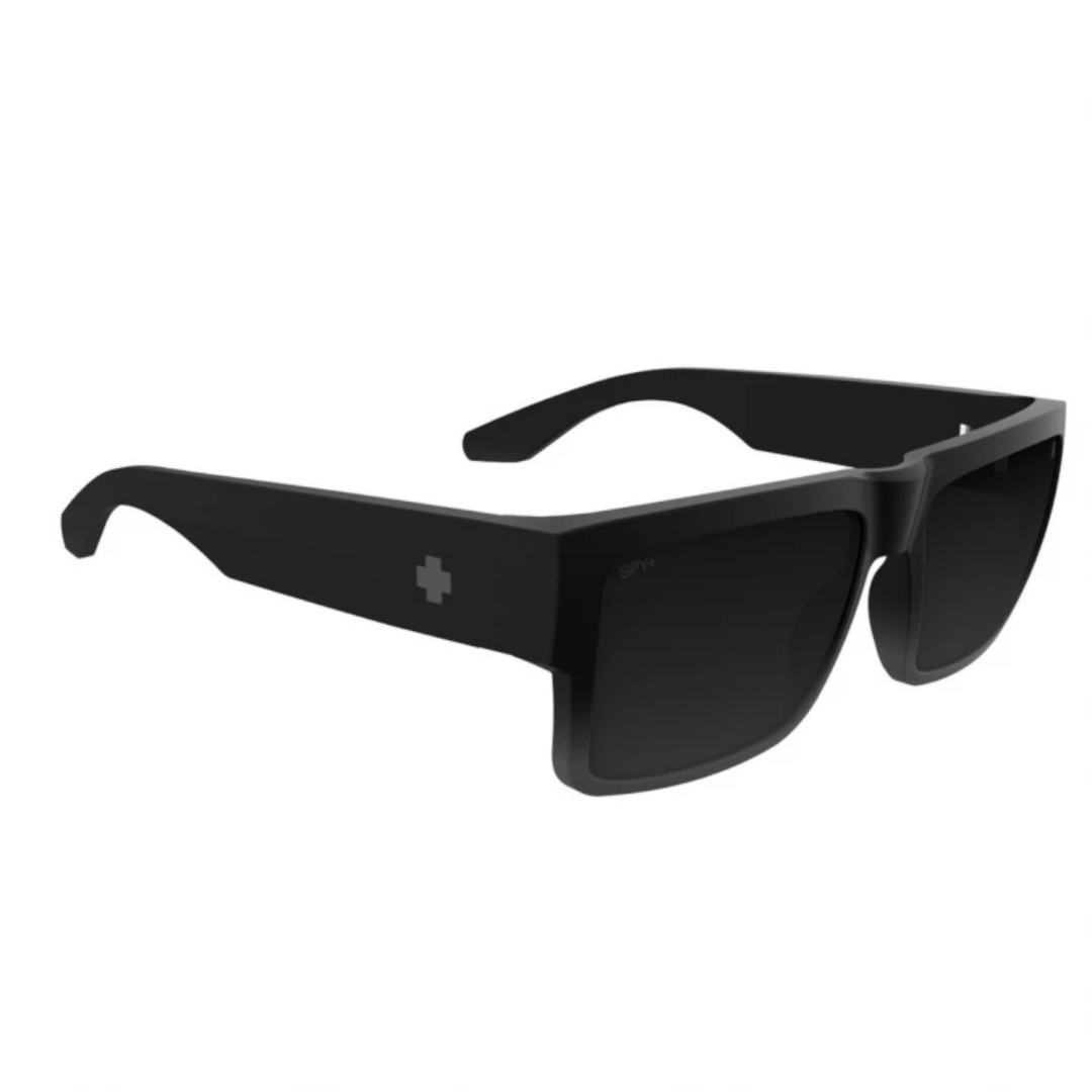 Spy Spy Cyrus Sunglasses - Soft Matte Black Fade Happy Gray Black Mirror Mens Sunglasses Lifestyle