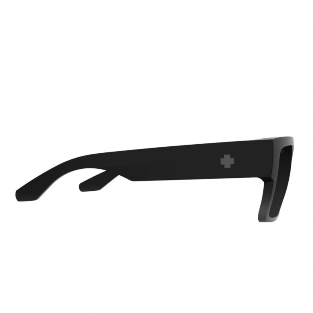 Spy Spy Cyrus Sunglasses - Soft Matte Black Fade Happy Gray Black Mirror Mens Sunglasses Lifestyle