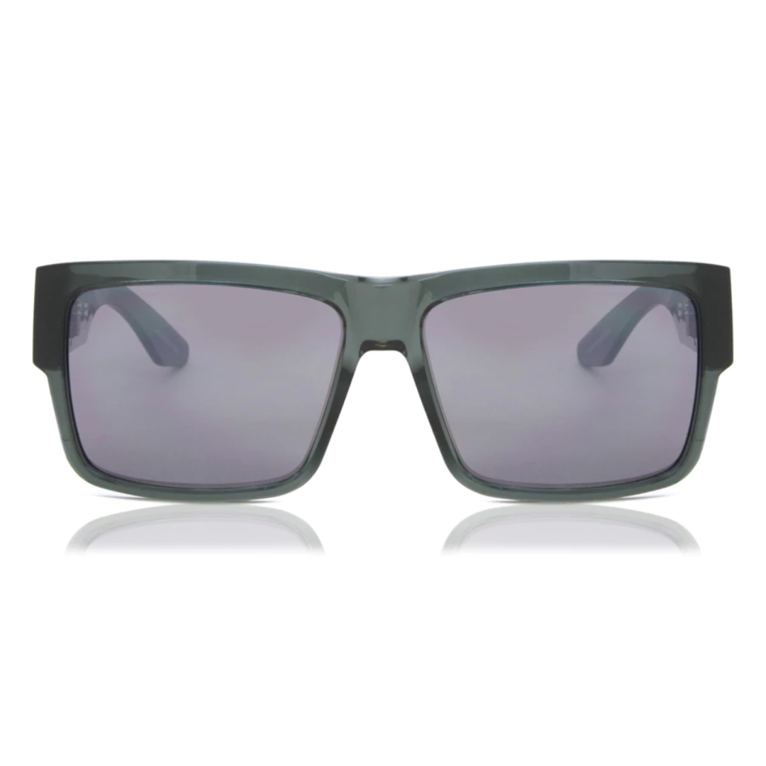 Spy Spy Cyrus Sunglasses - Translucent Gunmetal - Happy Gray Gunmetal Spectra Mirror Mens Sunglasses Lifestyle