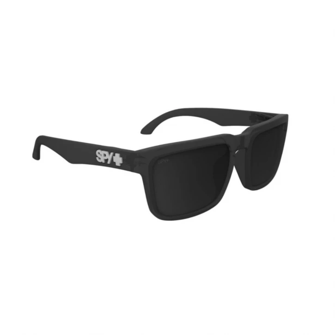 Casque d'espion - Noir translucide mat, gris heureux, miroir noir