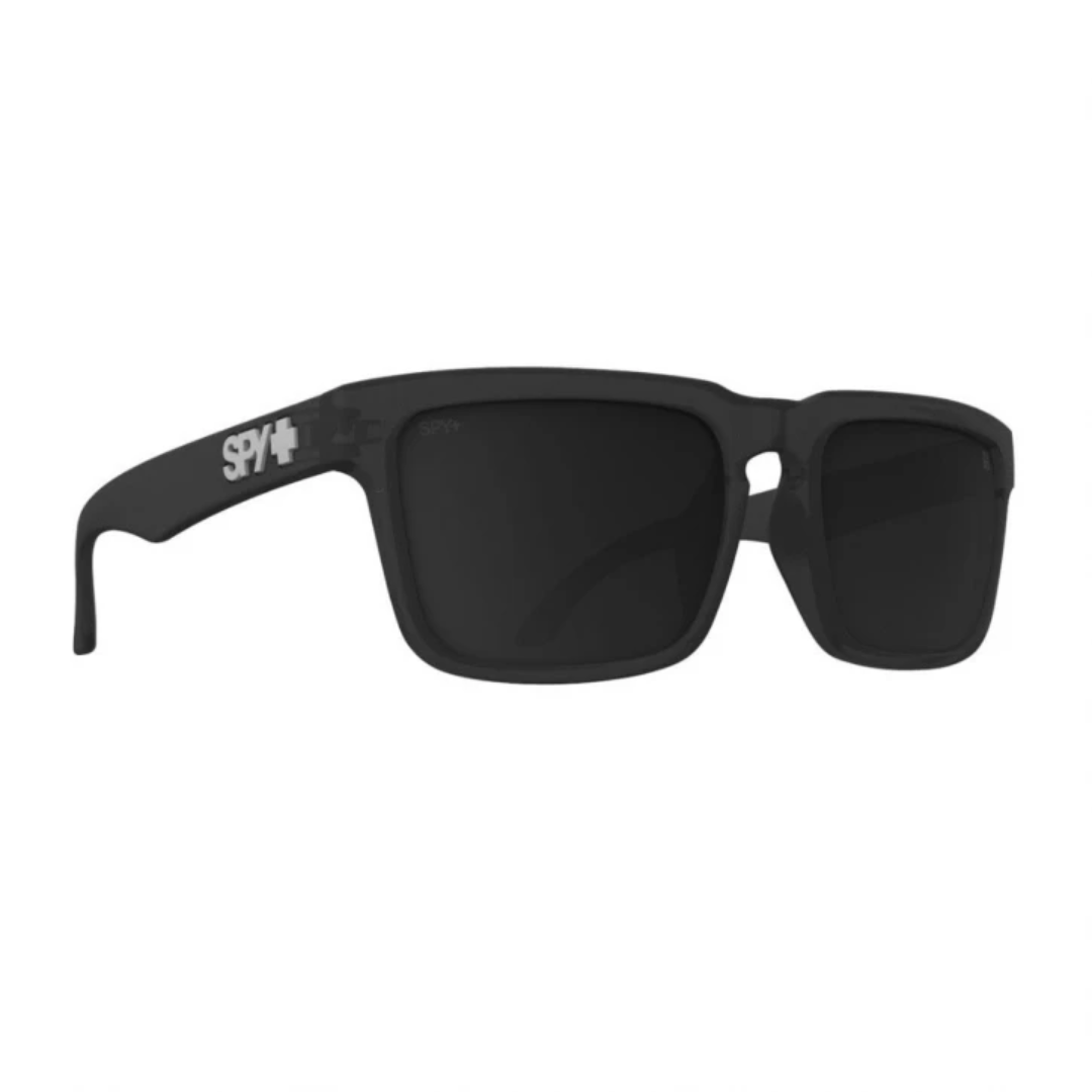 Casque d'espion - Noir translucide mat, gris heureux, miroir noir