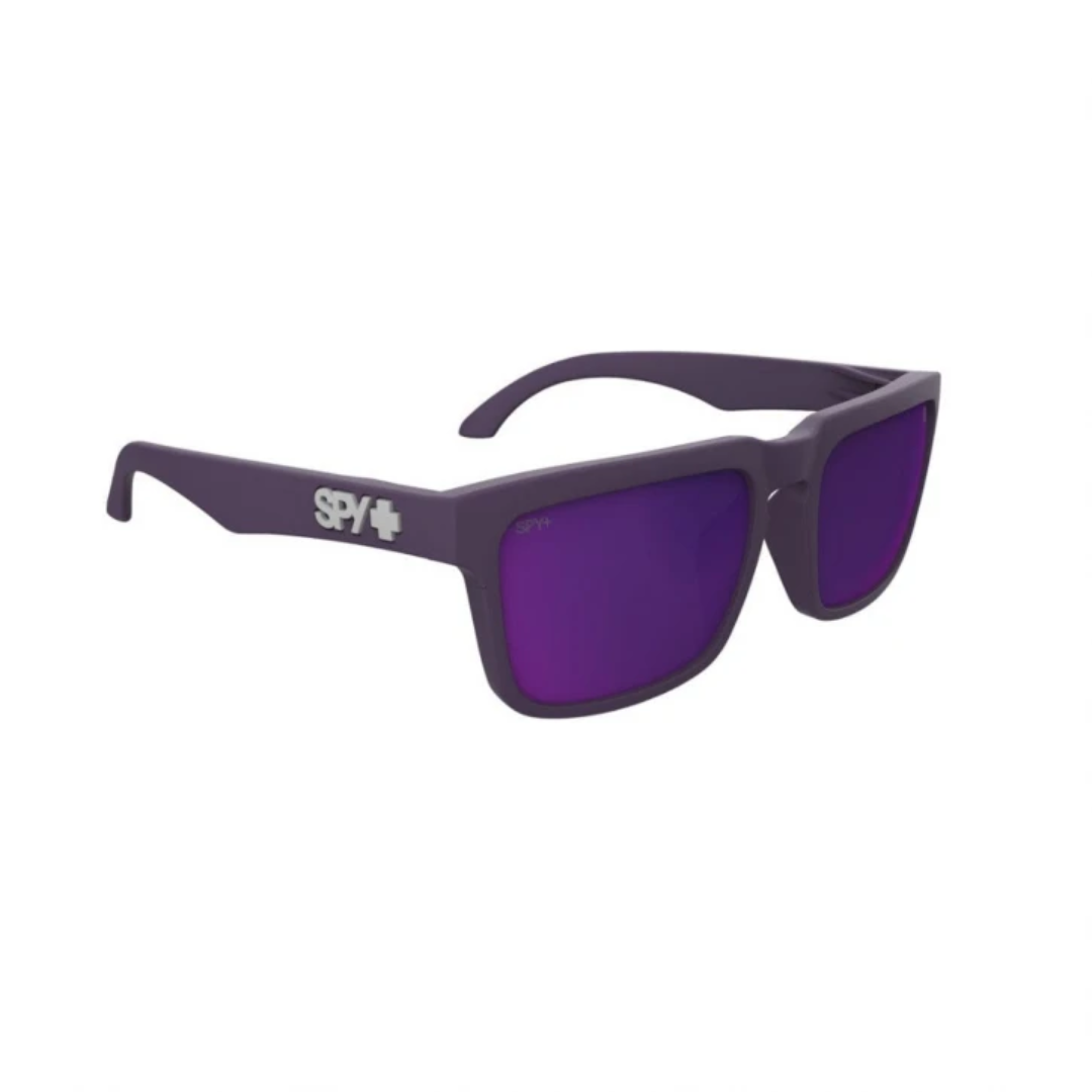 Spy Helm - Matte Plum Happy Gray Green Dark Purple Mirror