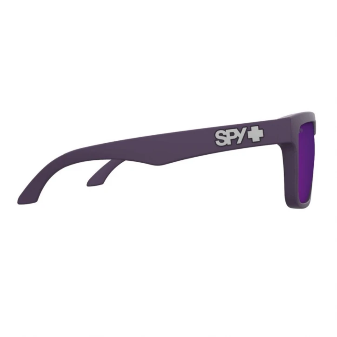 Spy Helm - Matte Plum Happy Gray Green Dark Purple Mirror