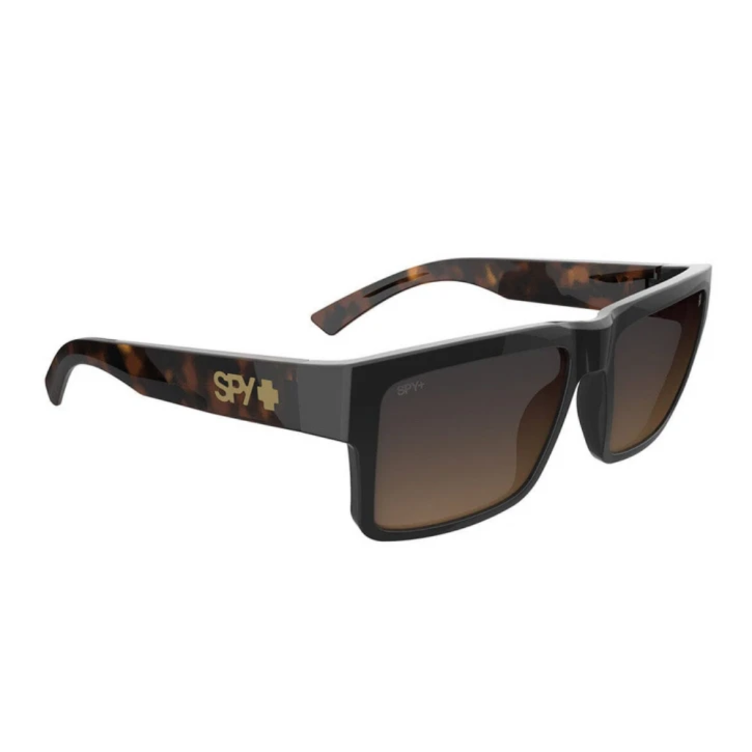 Spy Spy Montana - Black/Honey Tort Happy Dark Brown Fade Mens Sunglasses Lifestyle