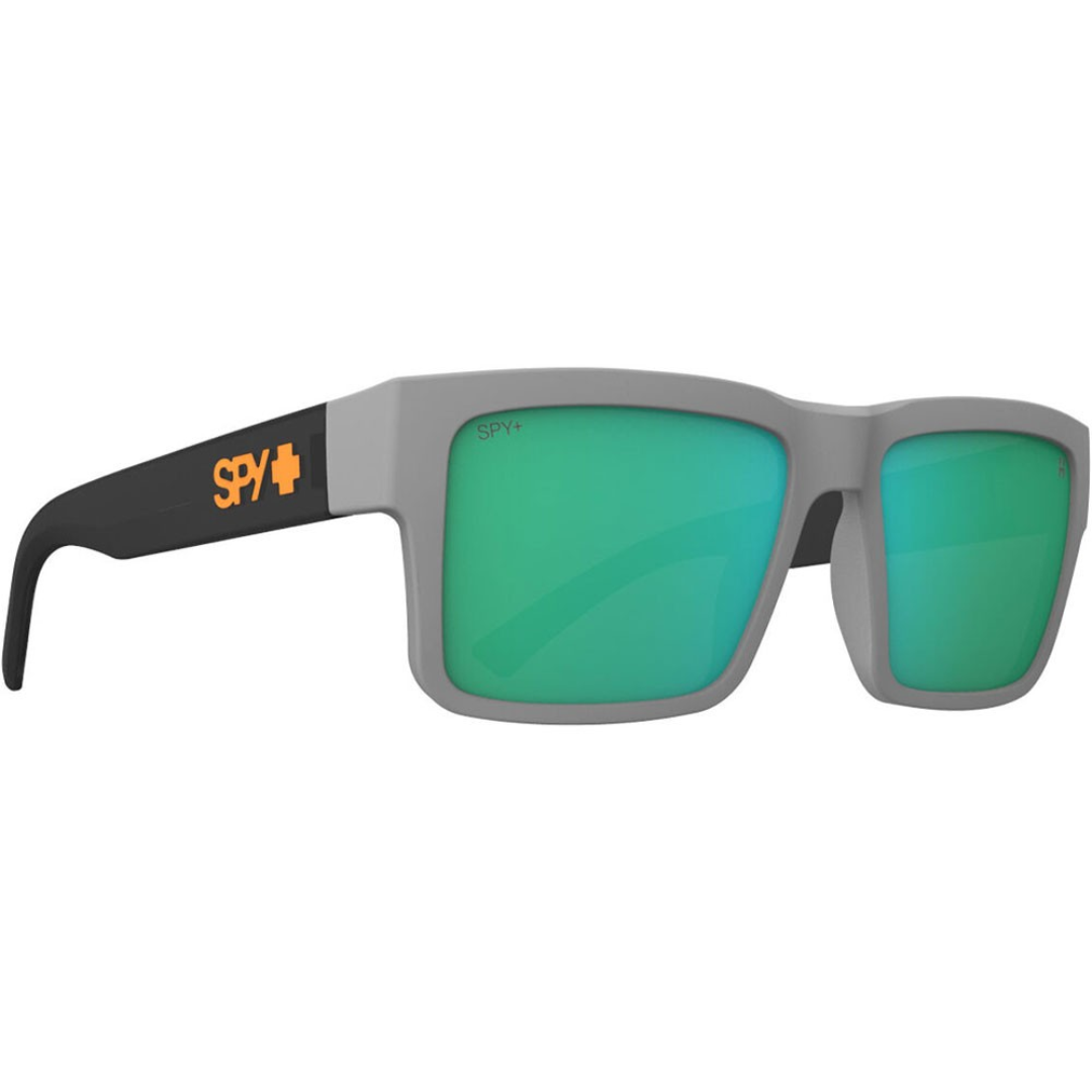 Spy Spy Montana - Matte Gray/Translucent Black Happy Bronze Light Green Mirror Mens Sunglasses Lifestyle