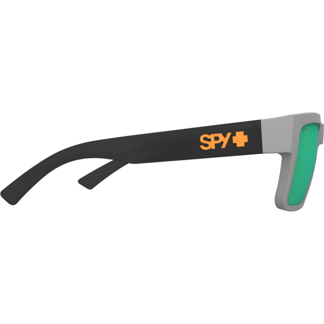 Spy Spy Montana - Matte Gray/Translucent Black Happy Bronze Light Green Mirror Mens Sunglasses Lifestyle