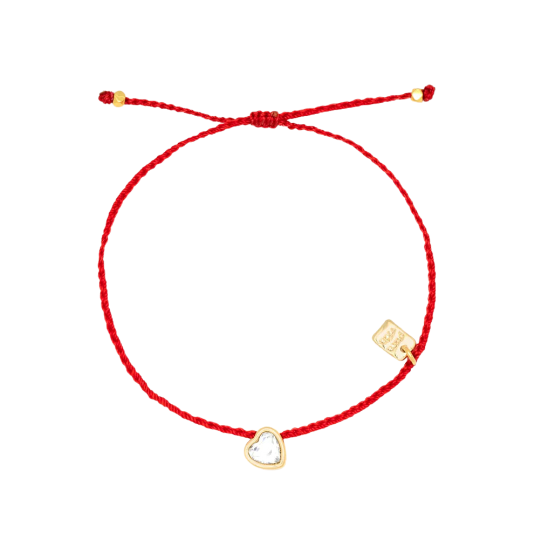 Pura Vida Heart Bead Gold Dainty Bracelet