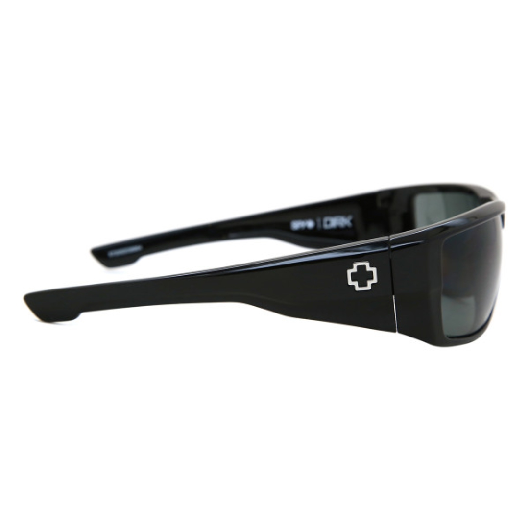 Spy Dirk Happy Mens Polaized Sunglasses - Green Polar, Black Gloss