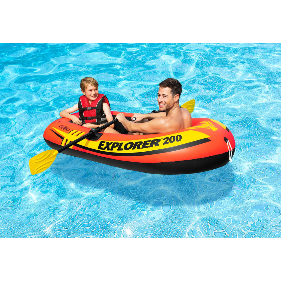 Intex Explorer 200 Boat Set, Age 6+