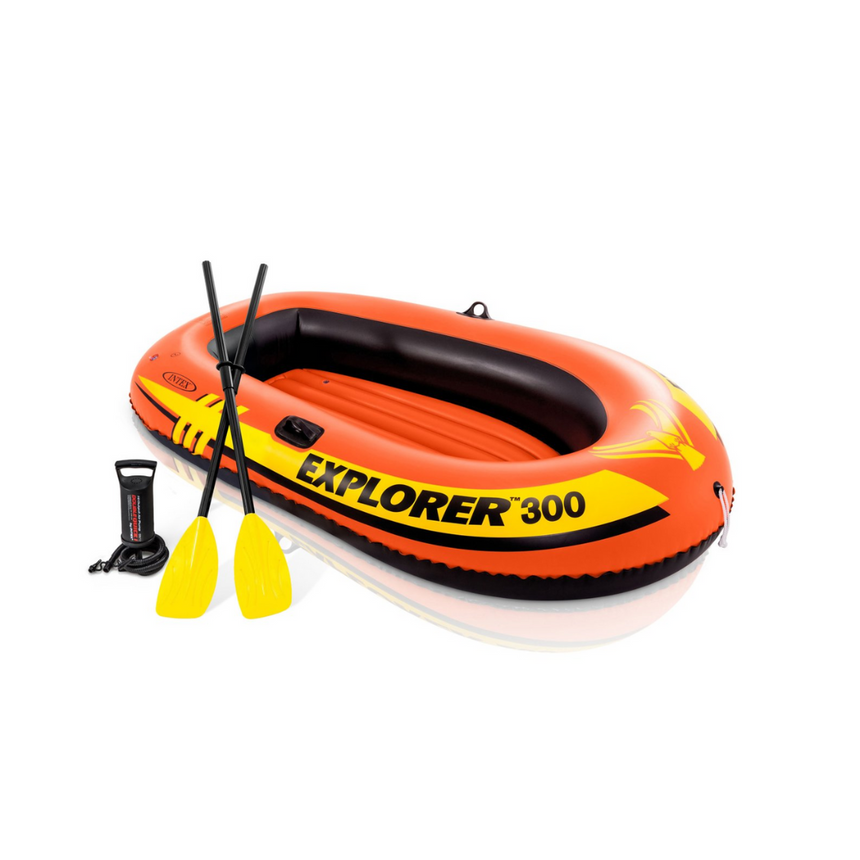Intex Explorer 300 Boat Set, Age 6+