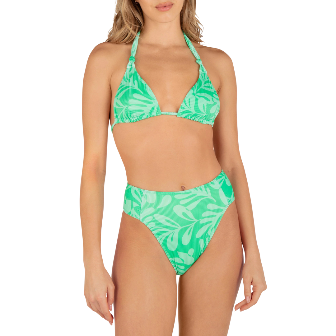 Hurley Women's Marina Rib Soft Tie Triangle Top