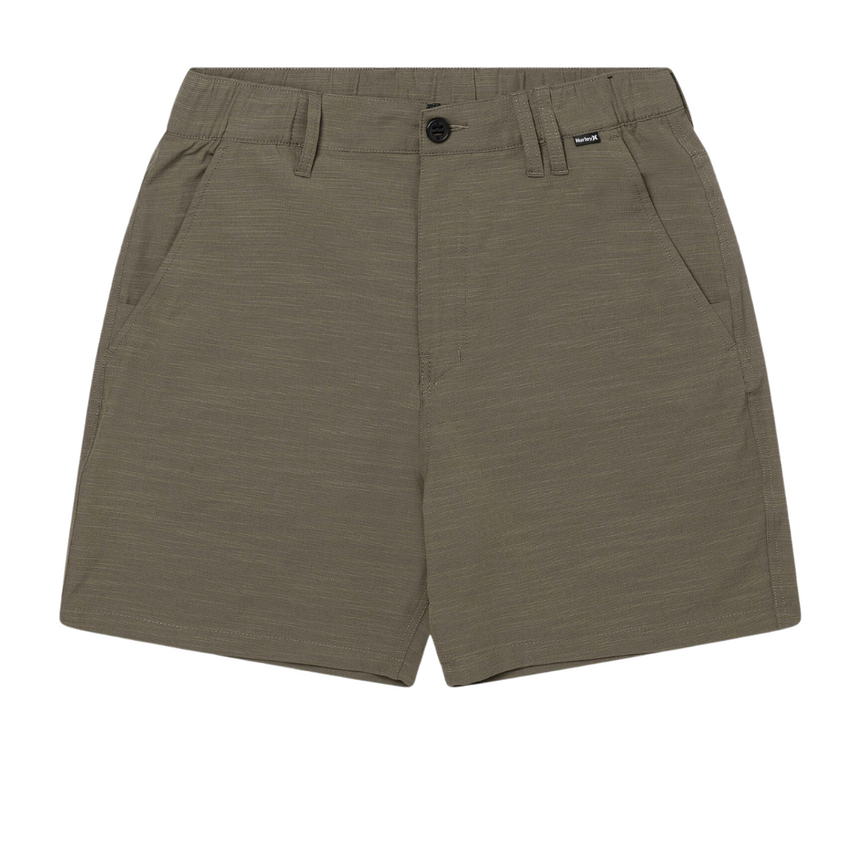 Hurley Hurley Men's Phantom Slub 3/4 Waistband 18" Olive 30 Mens Casual Shorts