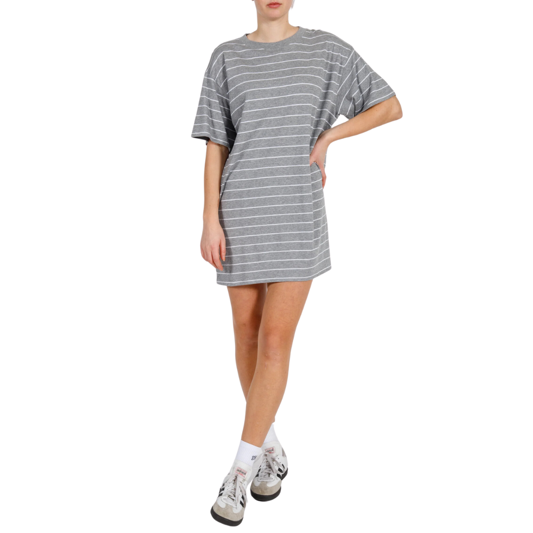 Robe t-shirt oversize pour femme brune