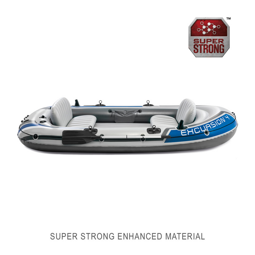 Intex Intex Excursion 4 Inflatable Boat Set - 4 Person Blue 1SZ Inflatable Boats