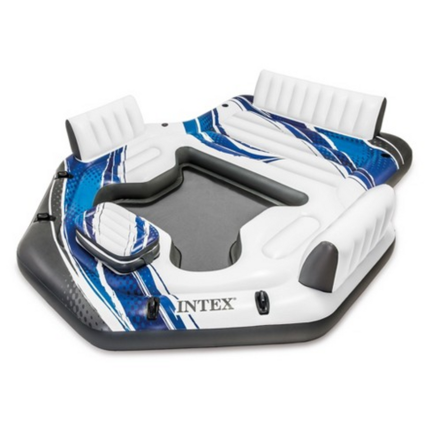 Intex Intex Blue Tropic Inflatable Lake Island Float Blue OS Inflatable Islands