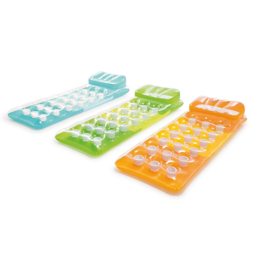 Colchoneta flotante Intex de 18 bolsillos