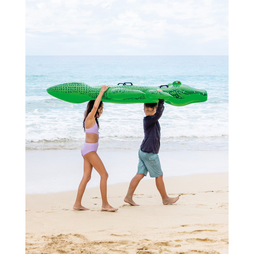 Flotador inflable para piscina Intex Giant Gator Ride-On