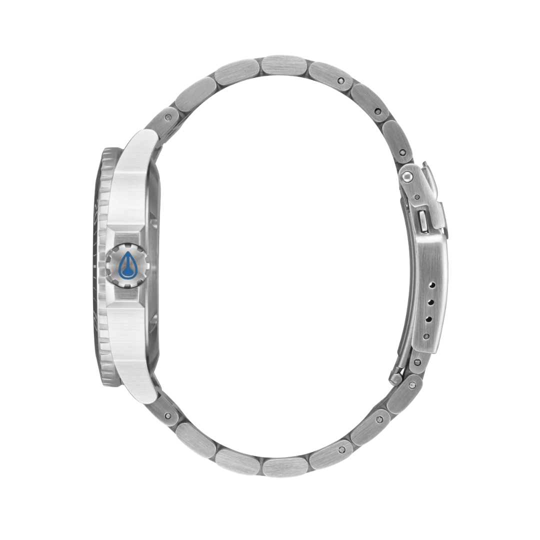 Montre Nixon Stinger 44 pour homme - Argent/Bleu/Noir