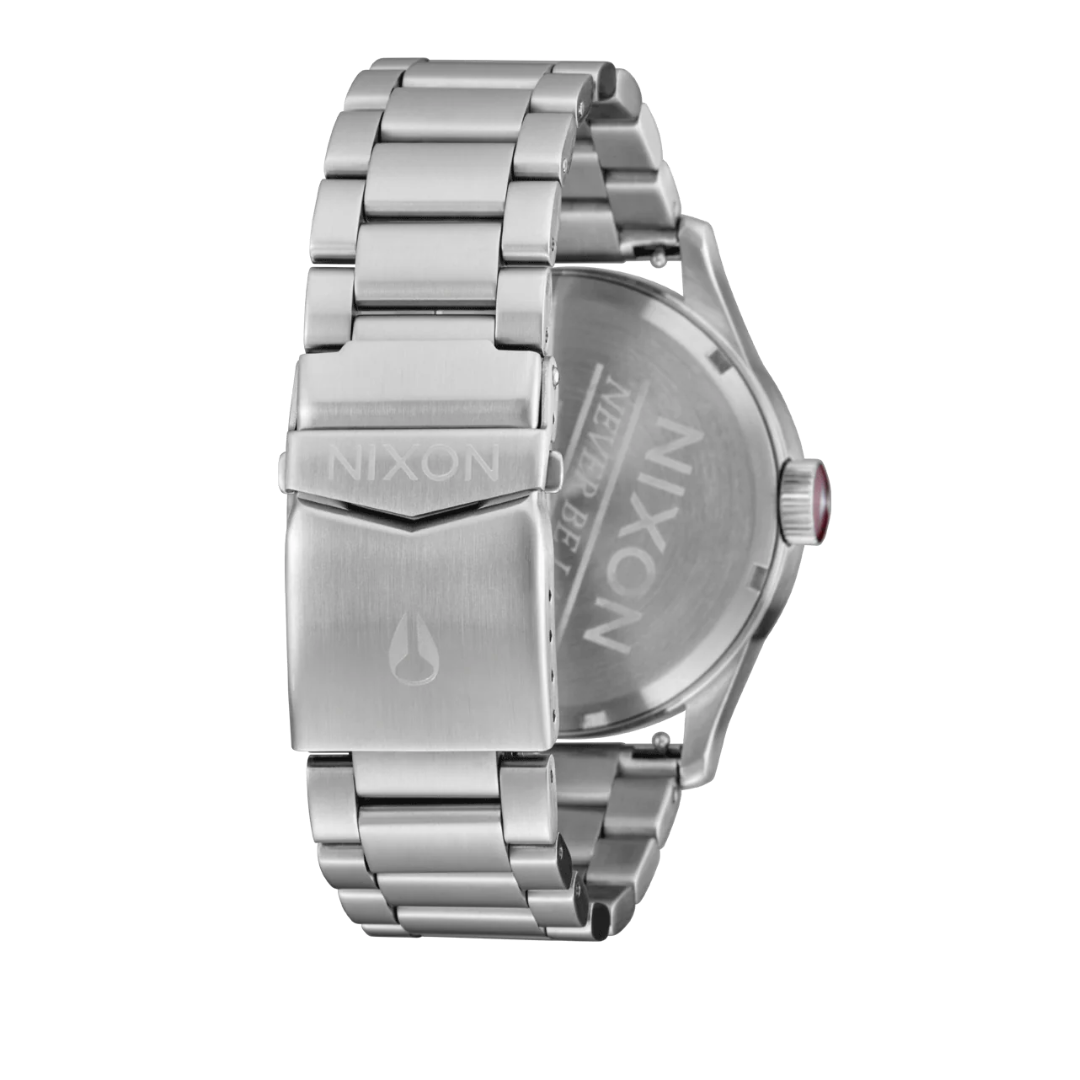 Nixon Sentry SS Unisex Metal Bands Watches - Silver Cranberry