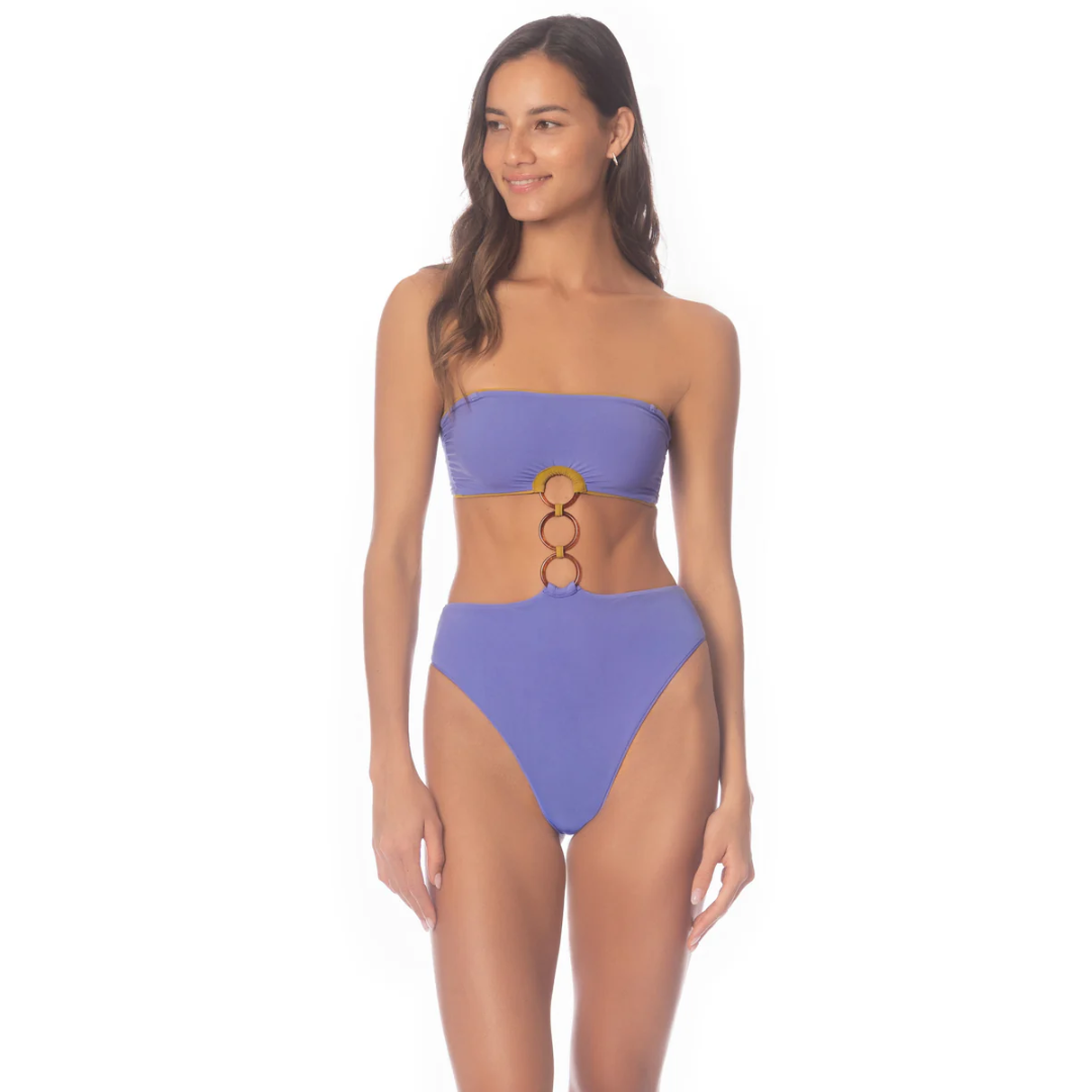 Maillot une-pièce Makenna Deep Periwinkle pour femme de Maaji