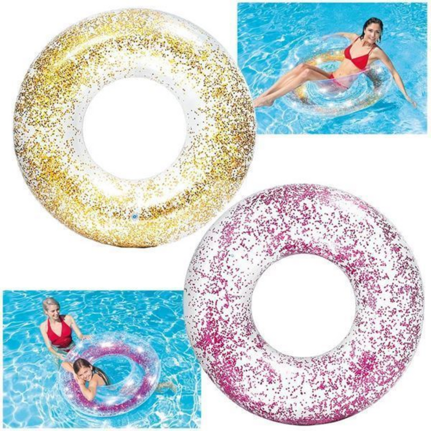 Flotador inflable Intex Glitter Tube