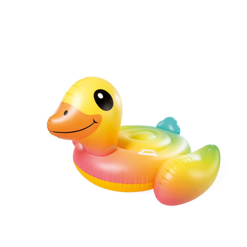 Flotador inflable para piscina Intex Baby Duck Ride-On