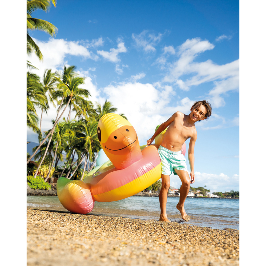 Flotador inflable para piscina Intex Baby Duck Ride-On
