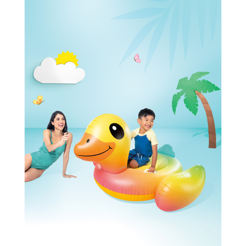 Flotador inflable para piscina Intex Baby Duck Ride-On