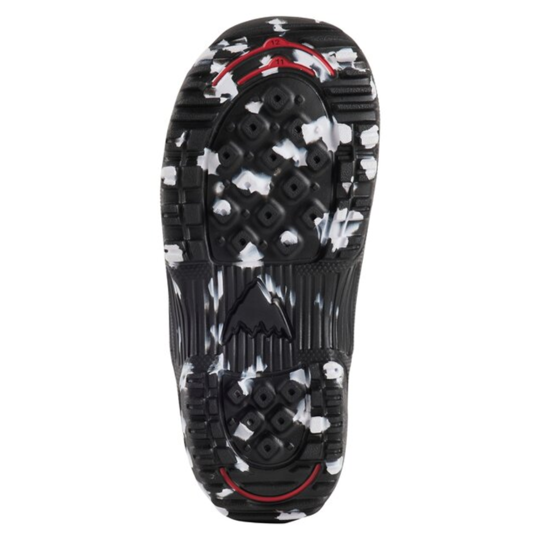 Bota Burton Mini Grom para niños, color negro