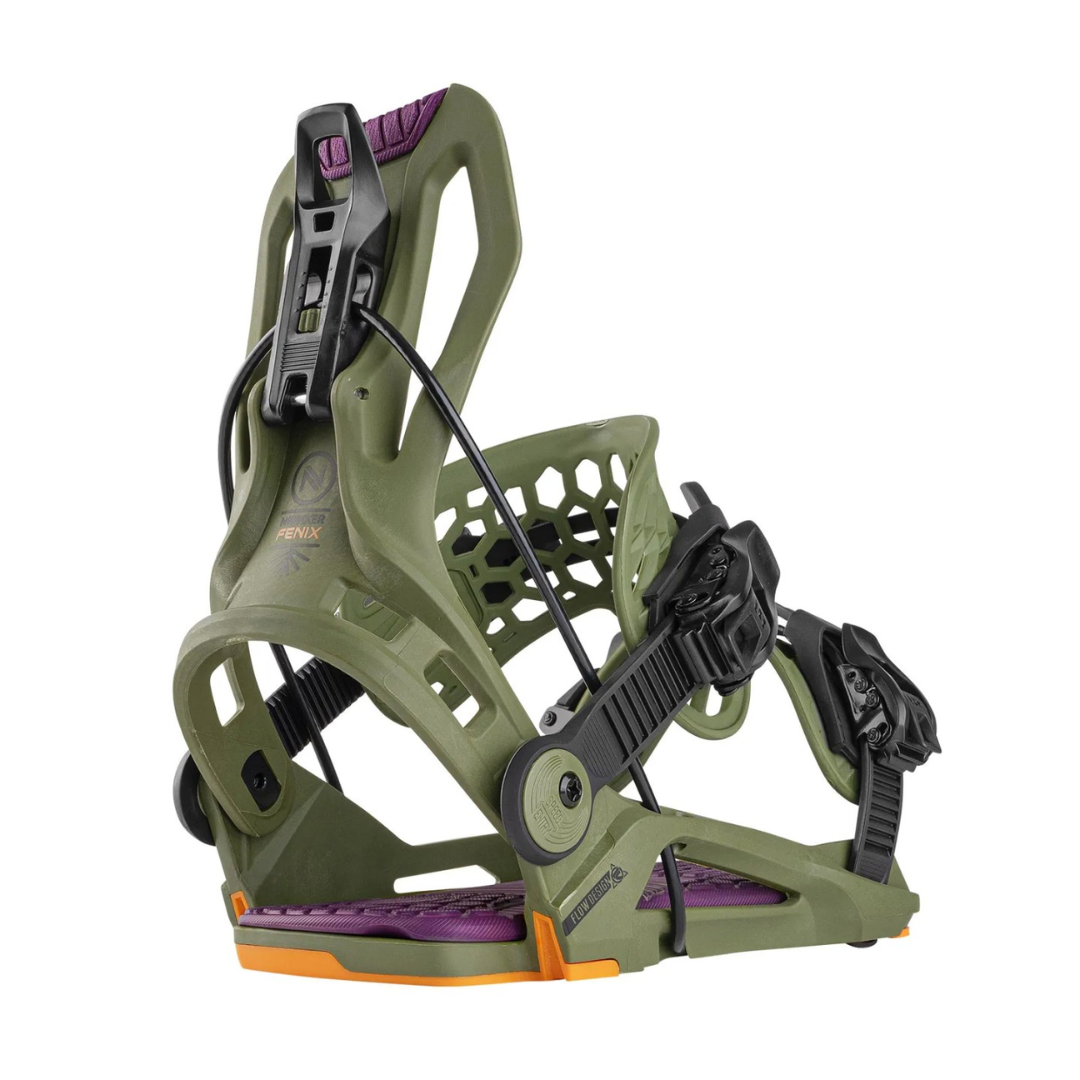 Fixation Flow Fenix 2025 pour homme, verte