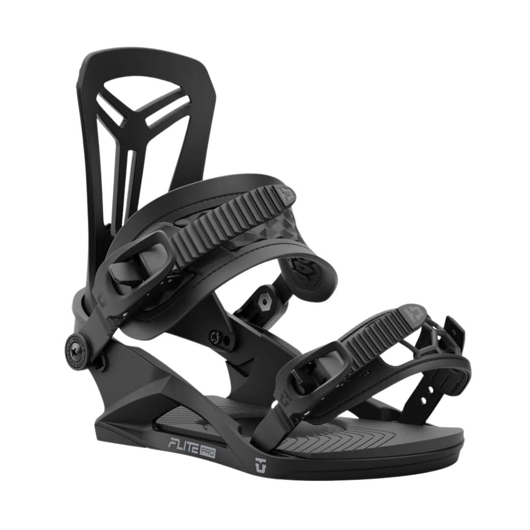 Union Union Men's Flite Pro Snowboard Bindings - Black Black M Mens Snowboard Bindings
