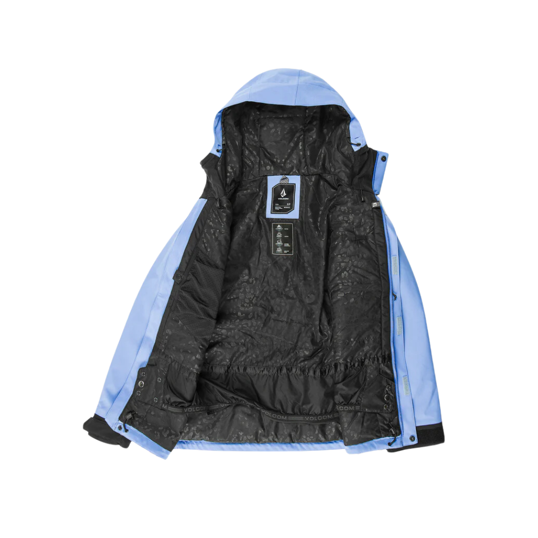 Veste isolante Volcom Stoney Shadow pour femme - Bleu cristal